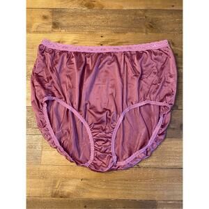 Just My Size vintage 13 satin high waist style granny sissy nylon cotton crotch